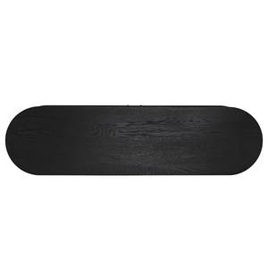 TV-Lowboard BARAWOH Echtholzfurnier - Eiche Schwarz - Breite: 150 cm