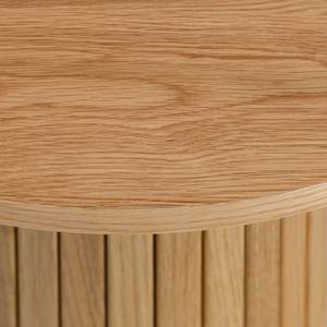 Tavolino BARAWOH 50 cm Impiallacciatura in vero legno - Quercia
