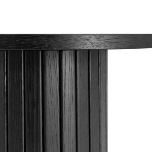 Bout de canapé BARAWOH 50 cm Plaqué bois véritable - Chêne noir