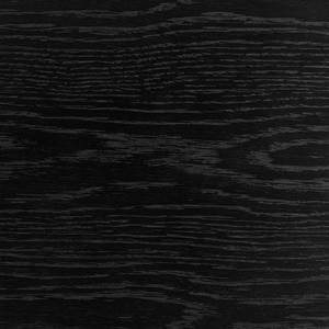 Bout de canapé BARAWOH 50 cm Plaqué bois véritable - Chêne noir