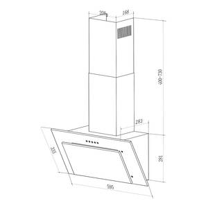 Küchenzeile OPTIkomfort Variante A Matt Anthrazit - Breite: 210 cm - Mit Elektrogeräten