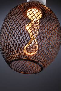 Lampadina a LED Glow Globe Helix Metallo - Nero - Nero