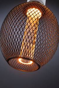 Lampadina a LED Glow Globe Spiral Metallo - Nero - Nero