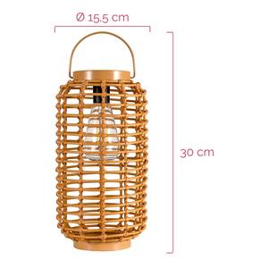 Lampada solare Sunshine Darling Materiale plastico / Rattan/ Metallo - Beige