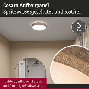 LED-plafondlamp Cosara type A kunststof / textiel - beige - 1 lichtbron - Beige