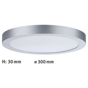 Panneau LED Abia - Type A Matière plastique / Chrome - 1 ampoule - Chrome