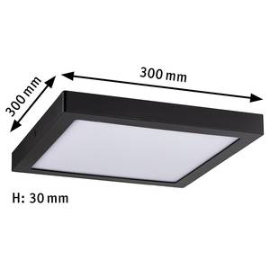 Lampada a LED Abia B Materiale plastico - Nero - 1 punto luce - Nero