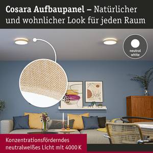 LED-plafondlamp Cosara type B kunststof / textiel - beige - 1 lichtbron - Beige