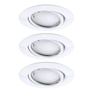 Spots LED Coin - Lot de 3 - Variable Métal - Blanc - 1 ampoule - Blanc