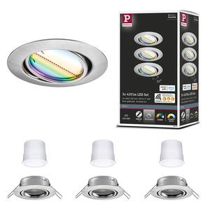 3 di tre luci da incasso a LED Coin RGBW Metallo - Grigio - 1 punto luce - Grigio