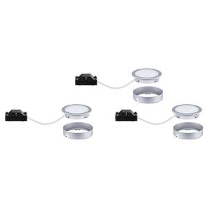 LED-Möbel Einbauleuchte Pukk 3er-Set Kunststoff - Grau - 1-flammig