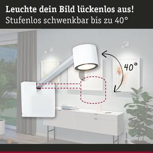 LED-Bilderleuchte Xana Komplettset Metall / Kunststoff - Grau - 1-flammig
