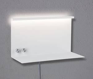 Lampada da parete con USB Jarina Metallo - Bianco - 2 punti luce - Bianco