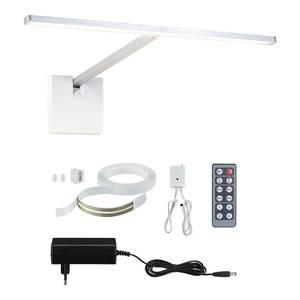 Lampada LED quadro Adelia set completo Metallo / Materiale plastico - Grigio - 1 punto luce