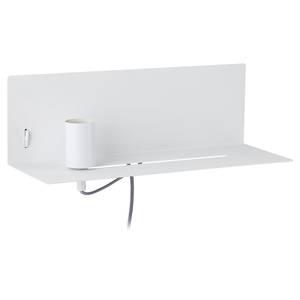 Applique murale Devara avec USB Métal - Blanc - 1 ampoule - Blanc