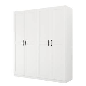 Armoire à portes battantes Cottage Blanc alpin - Largeur : 181 cm - Sans portes miroir