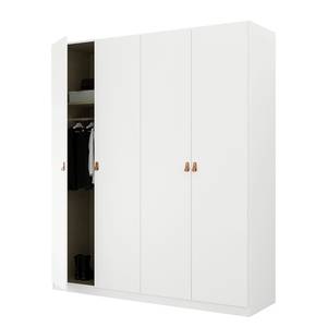 Armoire à portes battantes Homey Blanc alpin - Largeur : 180 cm - Sans portes miroir