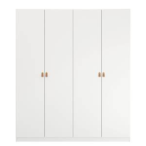 Armoire à portes battantes Homey Blanc alpin - Largeur : 180 cm - Sans portes miroir