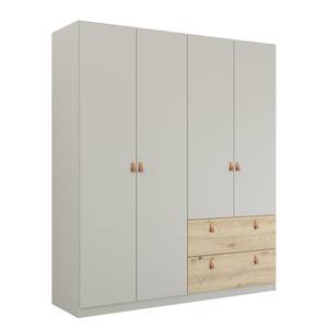 Armoire Homey avec tiroirs Gris soie - Largeur : 180 cm - Sans portes miroir