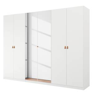 Drehtürenschrank Homey Alpinweiß - Breite: 270 cm - Mit Spiegeltür/-en