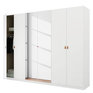 Drehtürenschrank Homey Alpinweiß - Breite: 270 cm - Mit Spiegeltür/-en