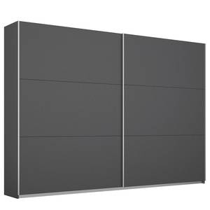 Armoire à portes coulissantes Aurelio Gris métallisé - Largeur : 261 cm