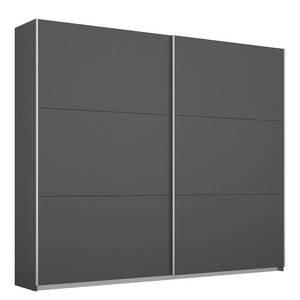 Armoire à portes coulissantes Aurelio Gris métallisé - Largeur : 218 cm