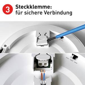 Deckenleuchte Bonus Aluminium / Polyethylen - Weiß - Durchmesser: 17 cm