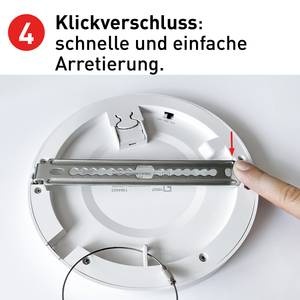 Deckenleuchte Bonus Aluminium / Polyethylen - Weiß - Durchmesser: 17 cm