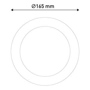 Deckenleuchte Bonus Aluminium / Polyethylen - Weiß - Durchmesser: 17 cm