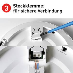 Deckenleuchte Bonus Aluminium / Polyethylen - Weiß - Durchmesser: 22 cm