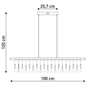 Suspension Nobilis Fer / Aluminium / Polycarbonate - Argenté