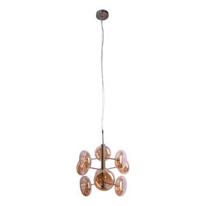 Hanglamp Explosion transparant glas/staal - 9 lichtbronnen - Goud