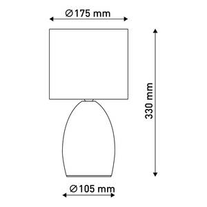 Lampe Aurum Fer / Coton - Argenté / Gris