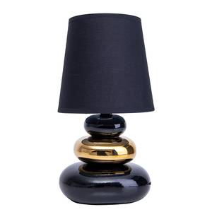 Lampe Stoney Fer / Coton - Noir / Doré