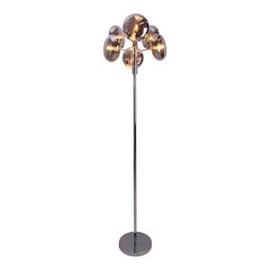 Staande lamp Explosion transparant glas/staal - 6 lichtbronnen - Zilver