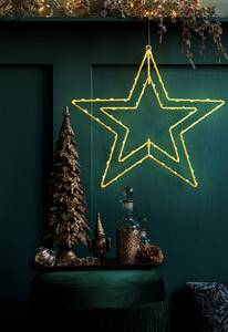 Luce natalizia a LED Stella Ferro / Rame / Polietilene - Oro