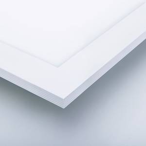 Deckenleuchte Begau Aluminium / Polyethylen - Weiß - 60 x 60 cm