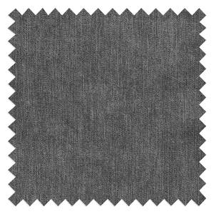 Canapé d’angle Mundau Tissu Cuna: Gris foncé - Méridienne courte à droite (vue de face) - Sans fonction couchage