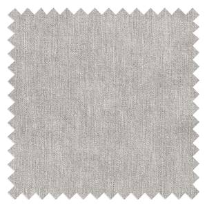 Canapé d’angle Mundau Tissu Cuna: Gris clair - Méridienne courte à droite (vue de face) - Sans fonction couchage