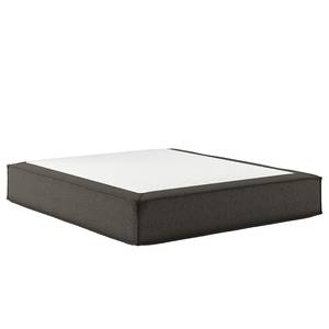 Premium Boxspringbett KINX Recycelter Strukturstoff Gesa: Anthrazit - 180 x 200cm - H2 - Ohne