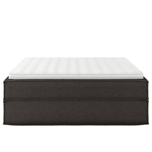 Letto boxspring Kinx Tessuto strutturato riciclato Gesa: antracite - 180 x 200cm - H2 - Senza