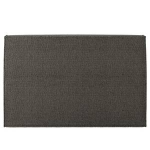 Lit boxspring Kinx Tissu structure recyclé Gesa: Anthracite - 140 x 200cm - D3 medium - 100 cm