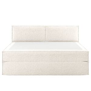 Letto boxspring Kinx Tessuto strutturato riciclato Gesa: bianco - 200 x 200cm - H3 - 100 cm