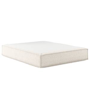 Letto boxspring Kinx Tessuto strutturato riciclato Gesa: bianco - 140 x 200cm - H3 - Senza