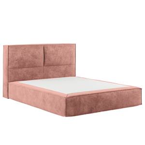 Premium boxspring KINX Velours Onoli: Oud pink - 140 x 200cm - H2 zacht - 100cm