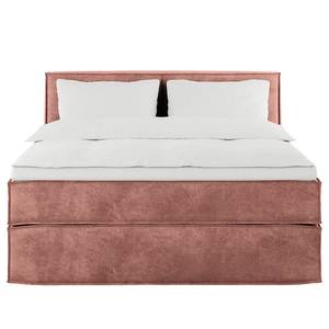 Letto boxspring Kinx Velluto Onoli: rosa anticato - 140 x 200cm - H2 - 100 cm