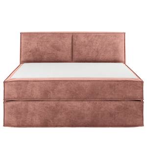 Letto boxspring Kinx Velluto Onoli: rosa anticato - 140 x 200cm - H2 - 100 cm