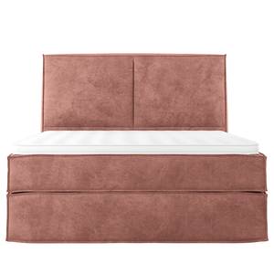 Letto boxspring Kinx Velluto Onoli: rosa anticato - 140 x 200cm - H2 - 130 cm