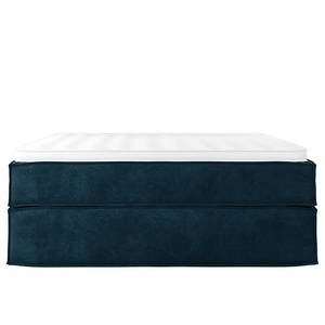 Lit boxspring Kinx Velours Onoli: Bleu marine - 140 x 200cm - D2 souple - Sans